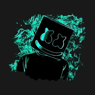 Marshmello in The Green Flames T-Shirt