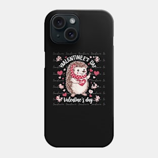 Valentine's Day - Hedgehog - Sublimation Design Download PNG - DTF Digital File Download - Shirts Mugs Tumblers EmmePrintCo Phone Case