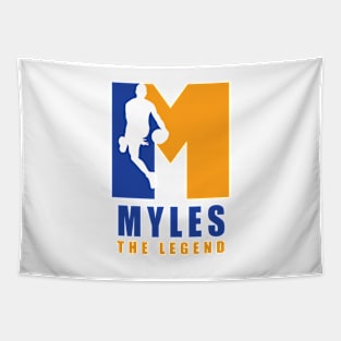 Myles Custom Player Basketball Your Name The Legend Tapestry