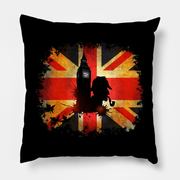 Sherlock Holmes In London Pillow by KuroStars