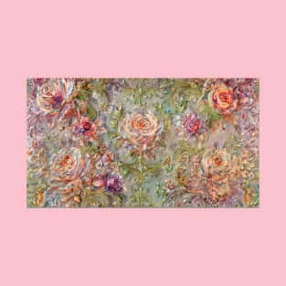 AI generated image Pastel Spring roses T-Shirt