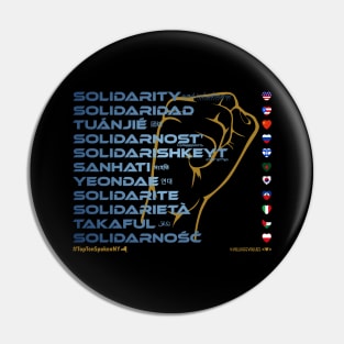 SOLIDARITY: Say ¿Qué? Top Ten Spoken (New York) Pin