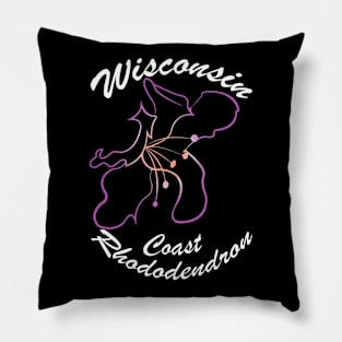 Wisconsin - Coast Rhododendron Pillow