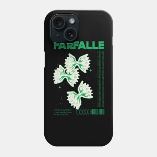 Farfalle pasta italian food vintage retro style Phone Case