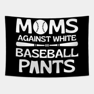 Moms Against White Baseball Pants Tapestry