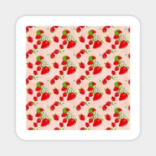 Nina's Strawberry Patch Design Collection Magnet