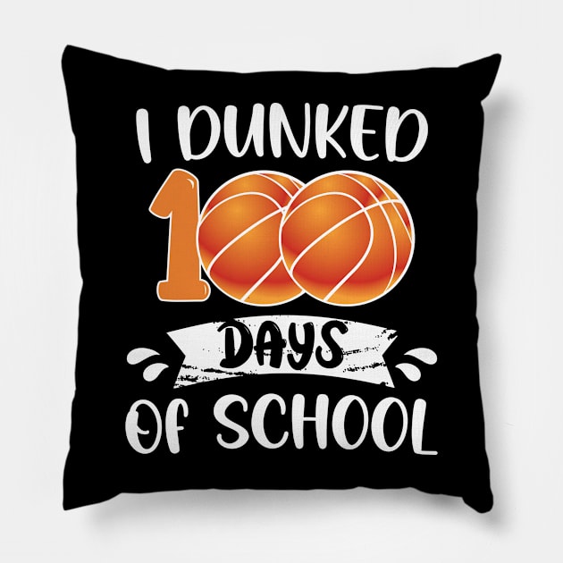 I Dunked 100 Days School Pillow by chidadesign