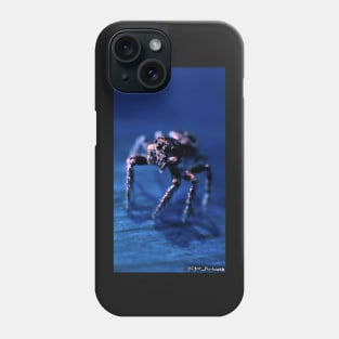 Blue Jumping Spider Phone Case