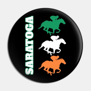 Saratoga Springs Horse Racing Pin