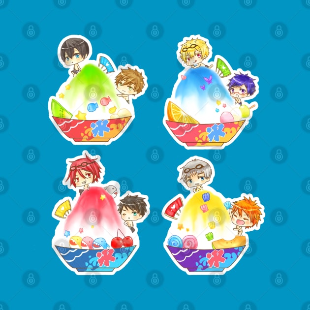 FREE Iwatobi Swimming club kakigori by candypiggy