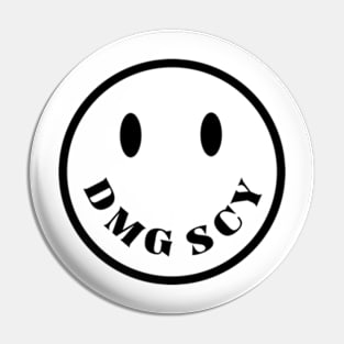 Damaged Society Merch Dmg Scy Smiley Logo Pin