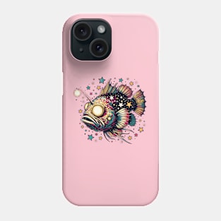 Angler fish with stars Phone Case