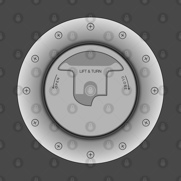 Airplane Jet Fuel Filler Cap by Vidision Avgeek