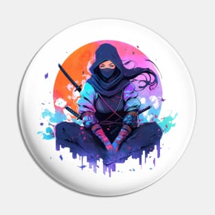 Female Ninja Pin