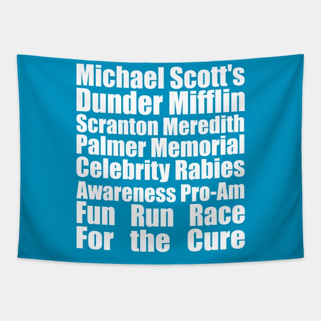 Michael Scott fun run Tapestry by Sci-Emily