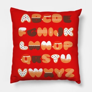 Alphabet Cookies Pillow