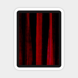 Velvety red and deep dark shadows abstract painting Magnet