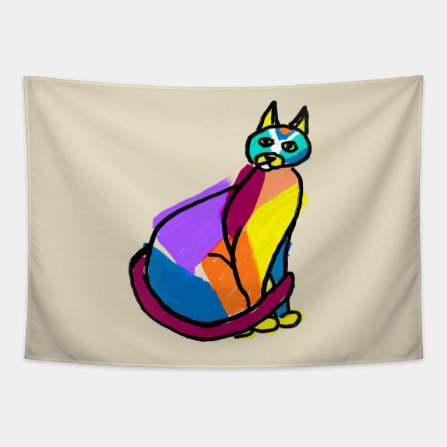 Hero Cat Tapestry by Jan4insight TeeStore