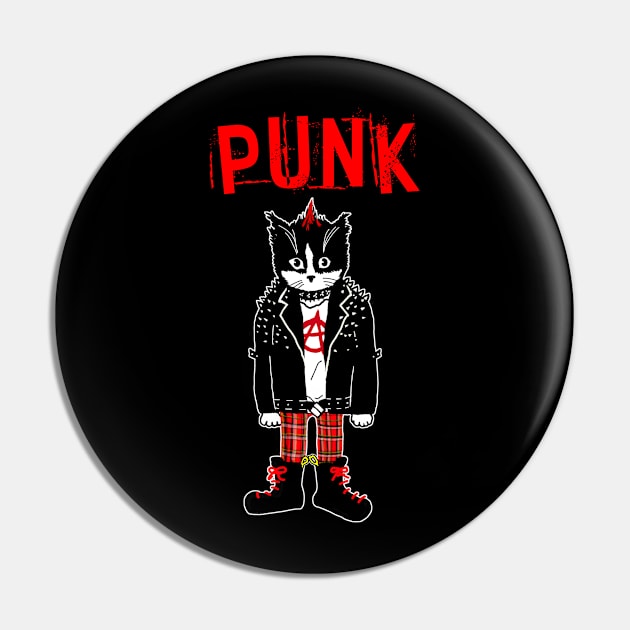 Punk Cat Pin by yumiyoshi4