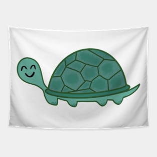 Cute Smiling Tortoise Turtle Tapestry