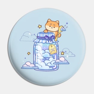 Cloudy Jelly Shiba Pin