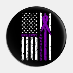 Epilepsy Awareness Epilepsy Flag Pin