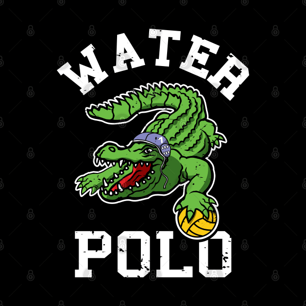 Water Polo Swimming Gator For Water Polo Swimmer by atomguy