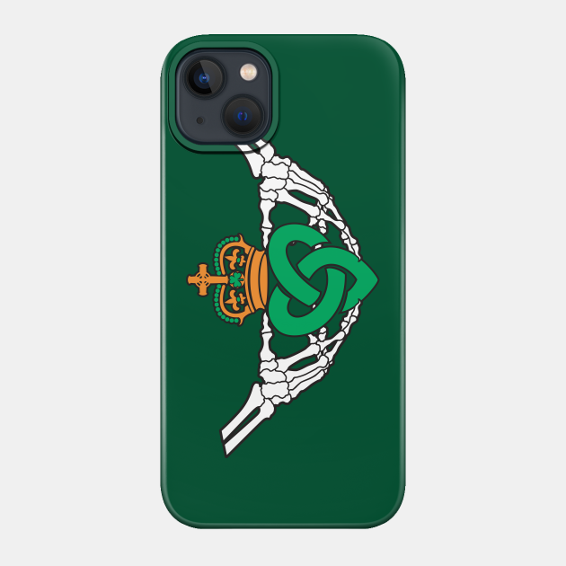 Gothic inspired Claddagh with Knotwork Heart - Symbolism - Phone Case