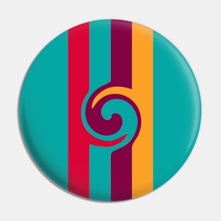 Geometric stripes color funny Pin