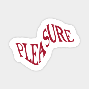 pleasure red minimal sticker sexy woman Magnet