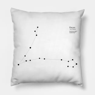 Pisces Zodiac Constellation Pillow