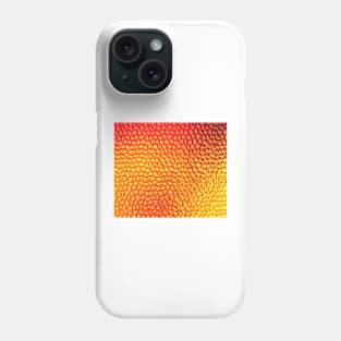 orange pattern in the style of fire behind profiled glass Phone Case