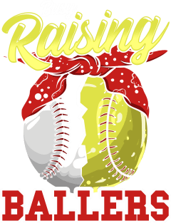 Busy Raising Ballers! Baseball and Softball Mom Gift Magnet