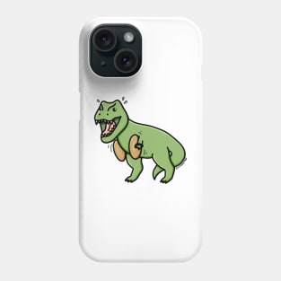 T. rex playing cymbals Phone Case