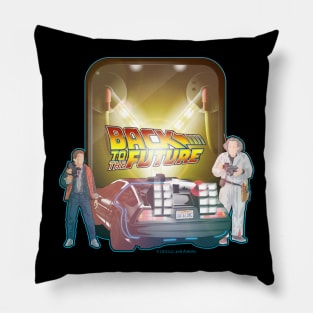 back to the future, McFly, Doc Brown, Delorean, Flux Capacitor Pillow