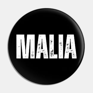 Malia Name Gift Birthday Holiday Anniversary Pin