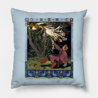 The Tale of Prince Ivan, The Firebird and the Grey Wolf - Ivan Bilibin 1899 Pillow