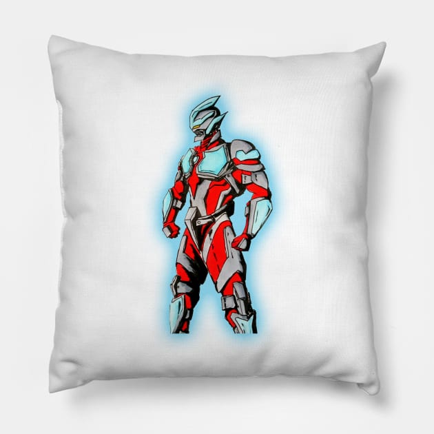 Ultraman Ginga (mecha) Pillow by The Toku Verse