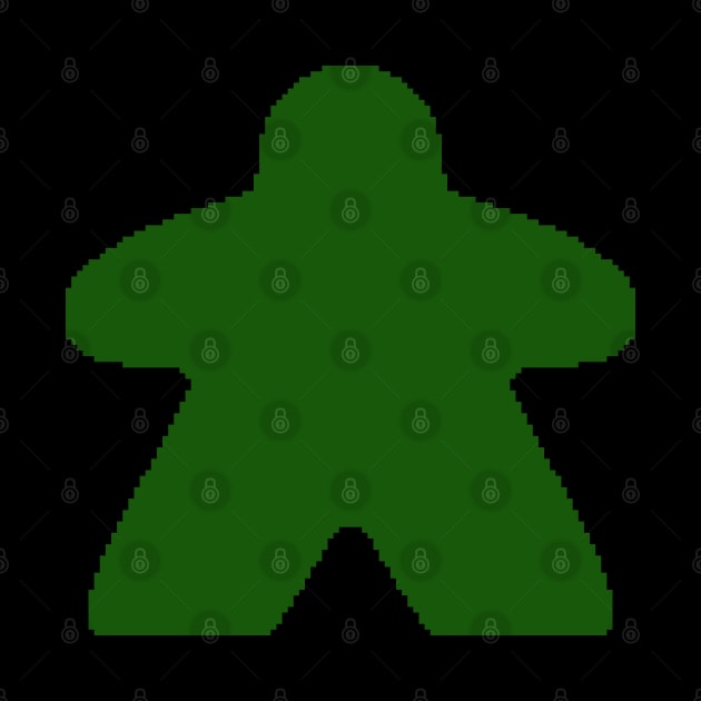 Green Pixelated Meeple by pookiemccool