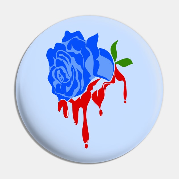 The Hermetic Order of the Blue Rose Pin by colouredwolfe11