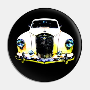 Wolseley 15/50 1950s British classic car high contrast Pin