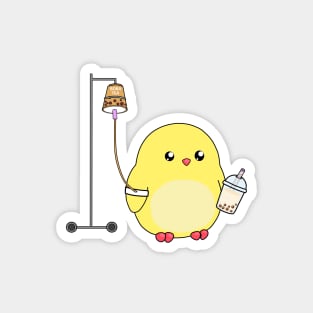 Chick Boba Tea Magnet