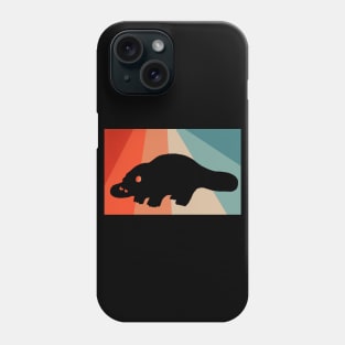 Vintage platypus retro design sleep motif animal Phone Case