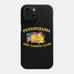 Pennsylvania - ARNG w Flag Phone Case