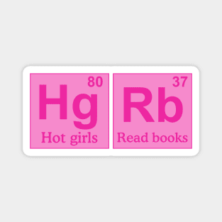 Hot girls read books, periodically Magnet