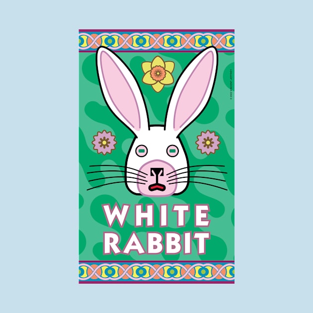 Nimble White Rabbit Crest by Mindscaping