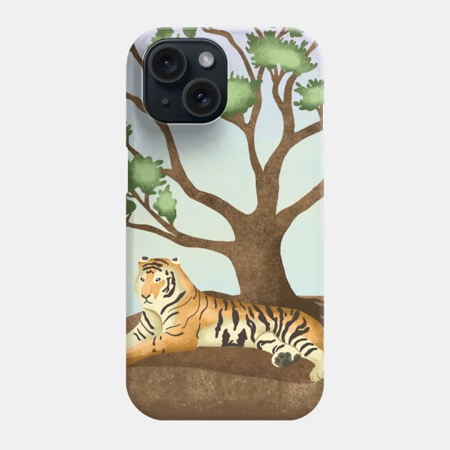 Tiger King of the Jungle Phone Case by Salfiart