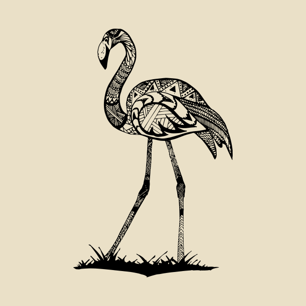 The flamingo sharpie art by KreartHub