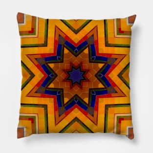 Yellow Star Pillow