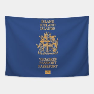 Iceland passport Tapestry